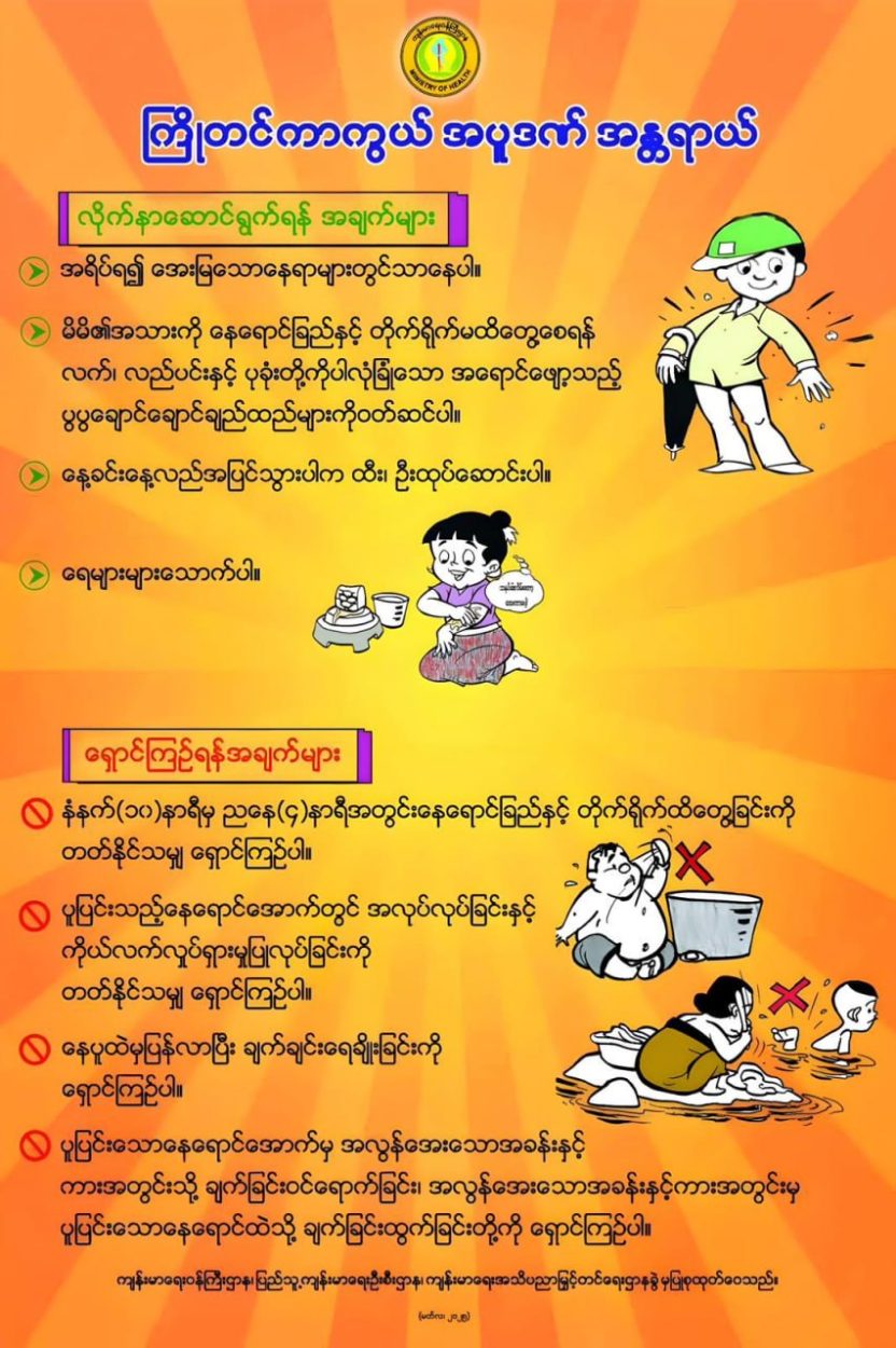 အပူဒဏ်အန္တရာယ်ကာကွယ်ရေး နှိုးဆော်ချက် (၁၂-၃-၂၀၂၅)